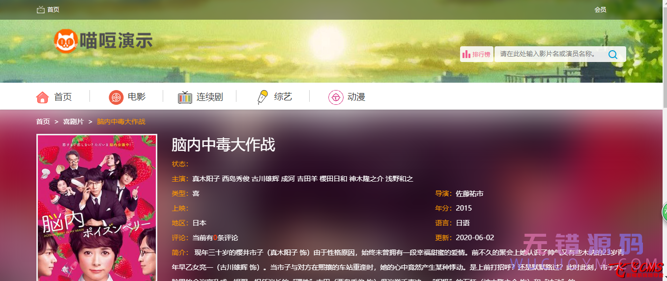 三十四套套飞飞CMS影视站模板下载