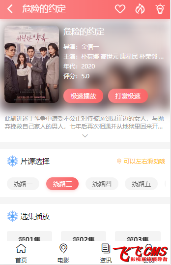 三十四套套飞飞CMS影视站模板下载