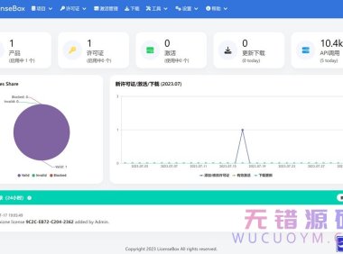 LicenseBox1.6.4汉化版 – PHP域名授权许可证秘钥激活系统和推送更新管理器
