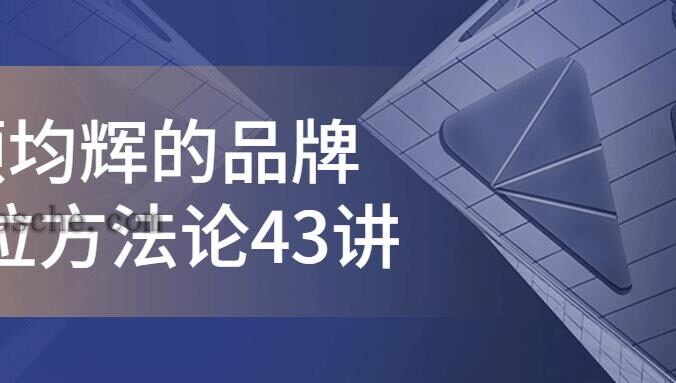 顾均辉的品牌定位方法论43讲
