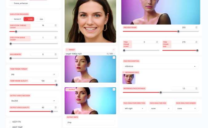 AI换脸源码 Python实现一键换脸