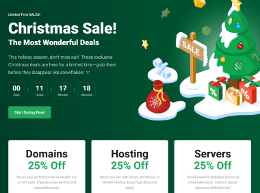 Lagom Website Builder By RSStudio v1.1.1更新 ，增加了圣诞促销页面